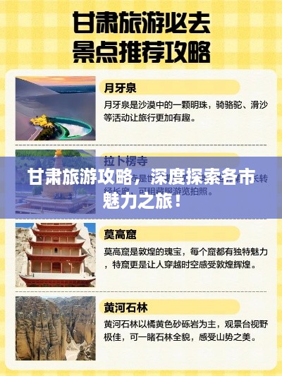 甘肅旅游攻略，深度探索各市魅力之旅！