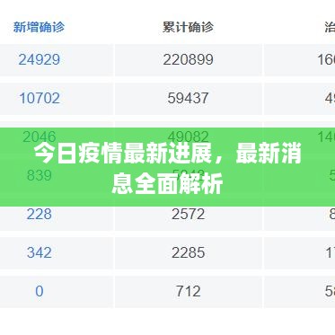 今日疫情最新進(jìn)展，最新消息全面解析