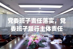 黨委班子責(zé)任落實，黨委班子履行主體責(zé)任的建議 