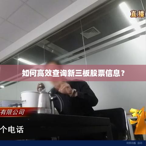 如何高效查詢新三板股票信息？