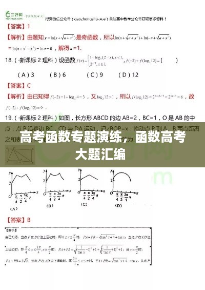 高考函數(shù)專題演練，函數(shù)高考大題匯編 