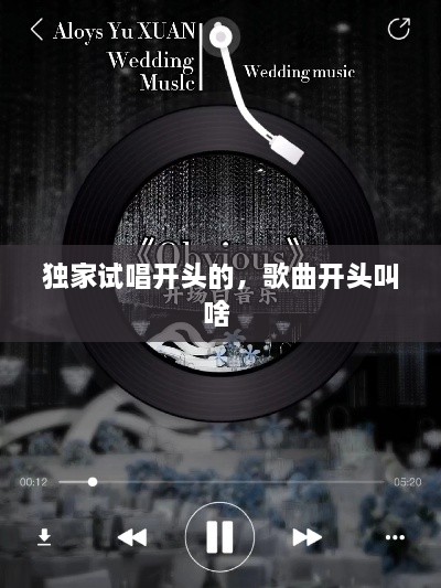 獨家試唱開頭的，歌曲開頭叫啥 