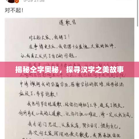 揭秘仝字奧秘，探尋漢字之美故事